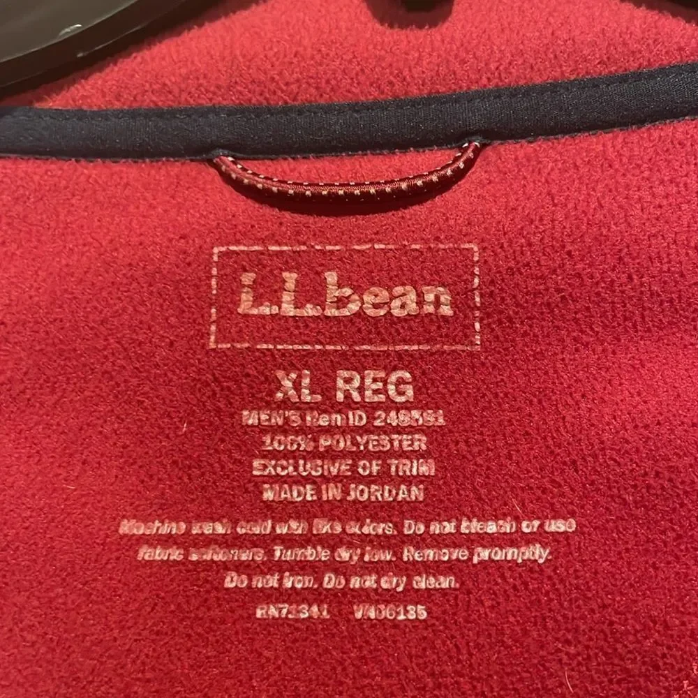 L.L. Bean collar zip